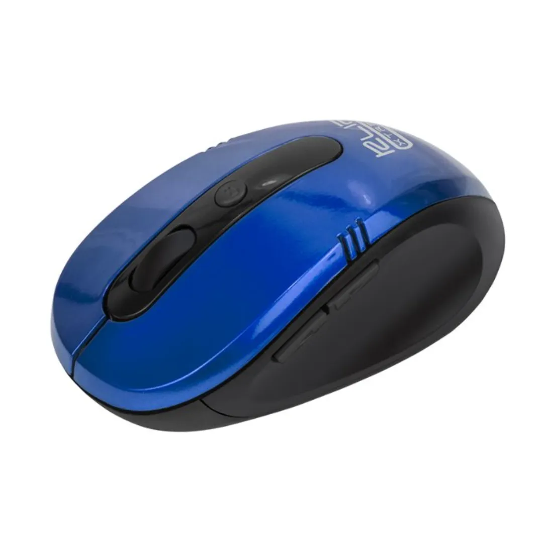 Mouse Inalámbrico Klip Xtreme Vector 3D Óptico 1600DPI Azul