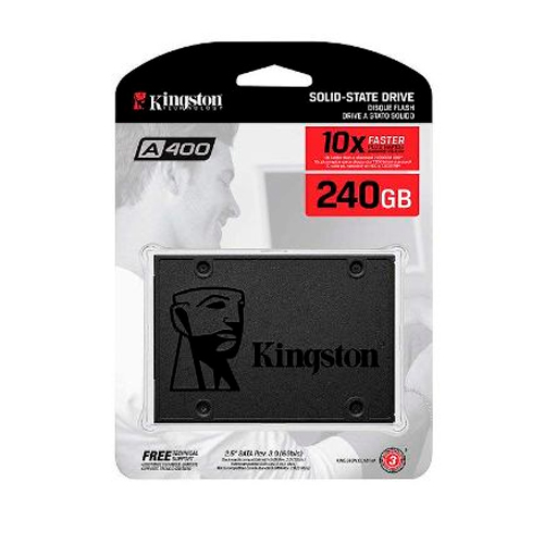 Unidad SSD 2.5" 240GB Kingston A400 500MBs