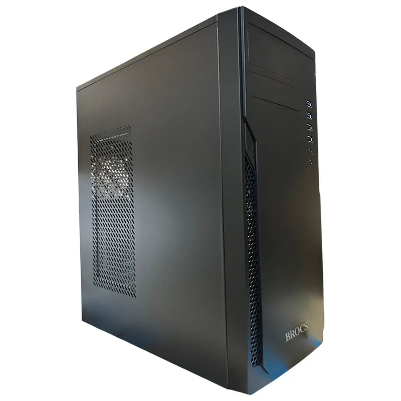 BROCS, Case ATX BR07, 2x USB 3.0, 2x USB 2.0, Fuente 500W, 447x217x410mm – BR007