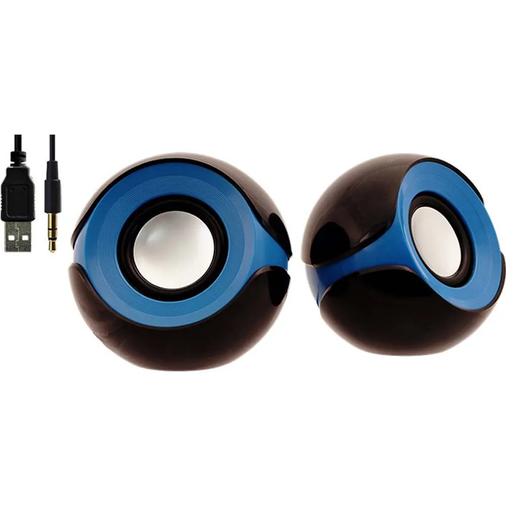 Bocina 2.0 Argom ORBIT USB/3,5mm 3W Azul-Negro
