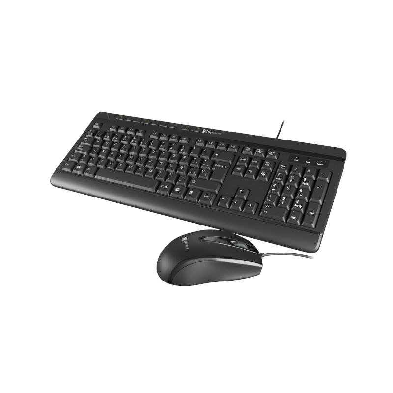[KCK-251S] Teclado y Mouse Alámbrico Klip Xtreme DeskMate USB Negro Español