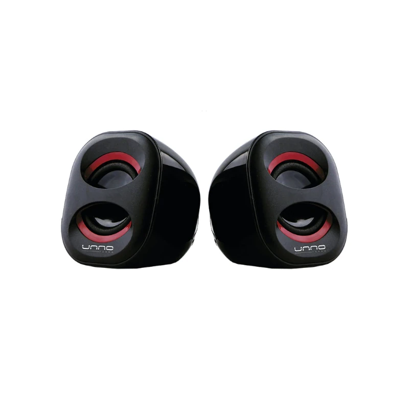 Bocina UNNO TEKNO Brazza Parlante de escritorio 6W Rojo/Negro (SP9012RD)