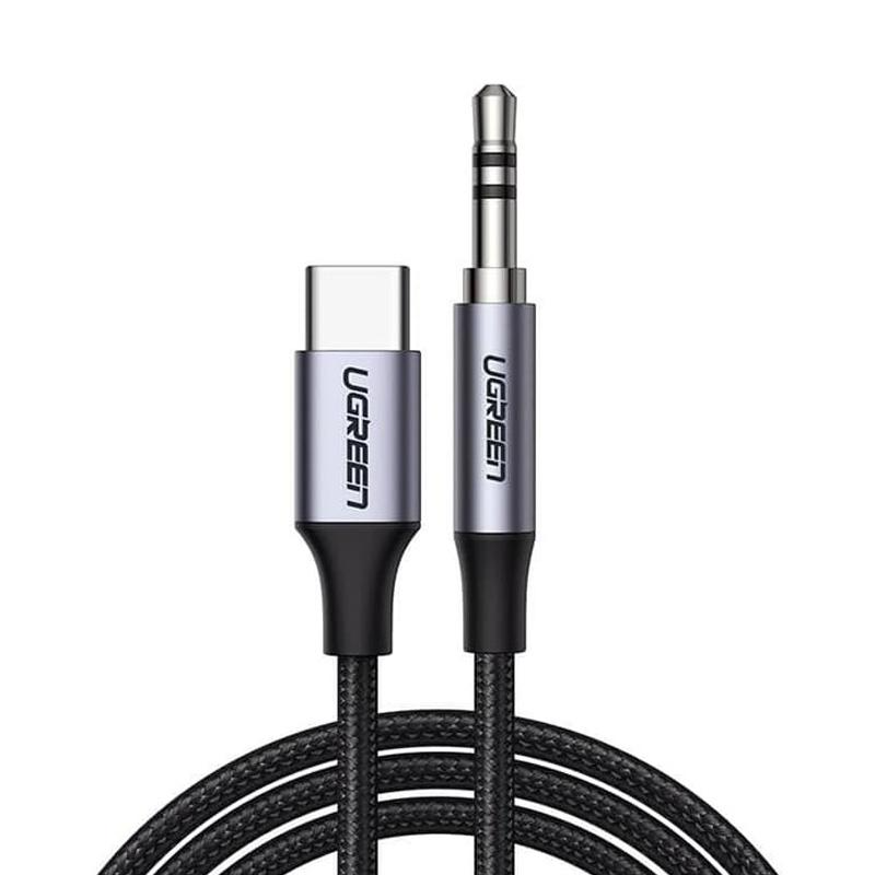 Cable Audio Usb-C A 3.5Mm 1M Aluminio Gris Oscuro Av143 Ugreen