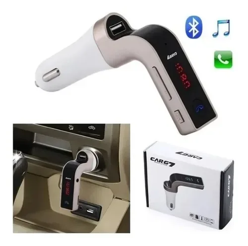 TRANSMISOR FM BLUETOOTH G7 DE AUTO