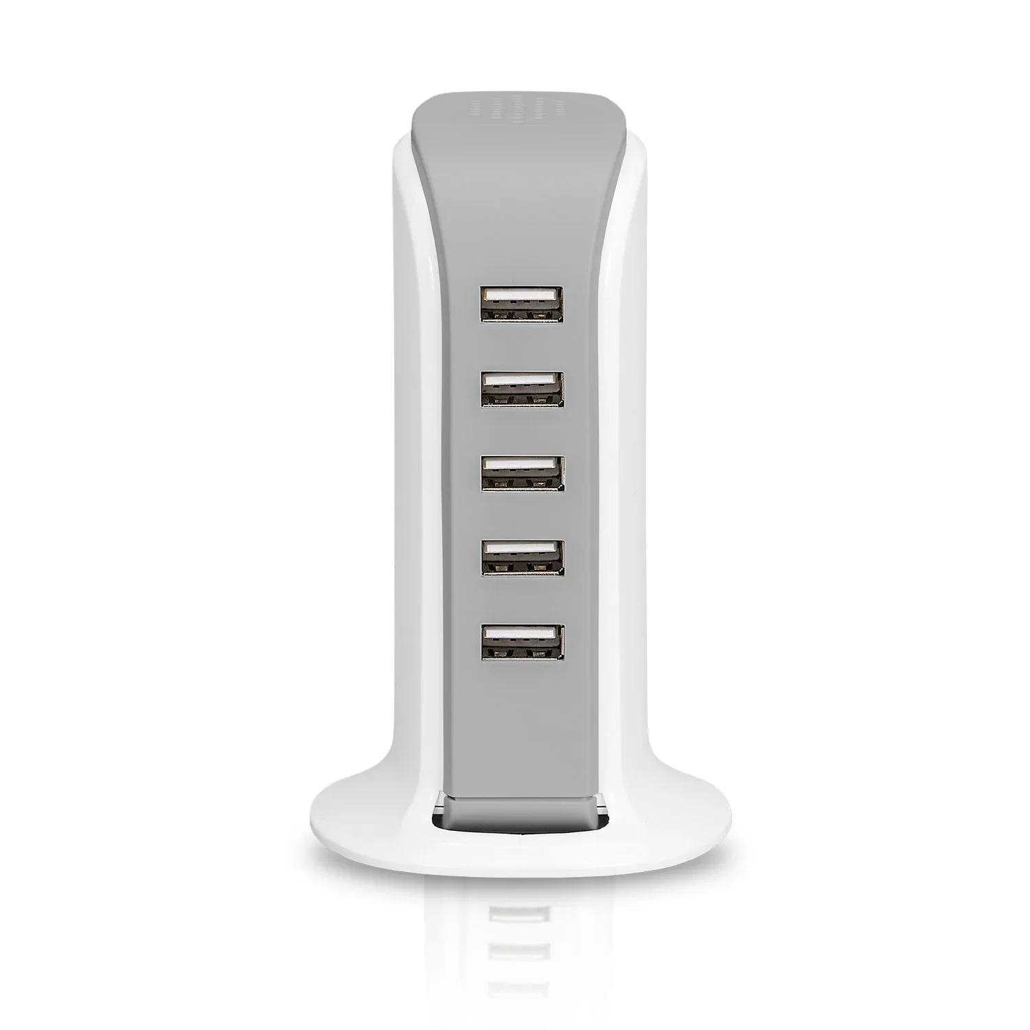 Estación de carga con 5 puertos USB de 6 A.